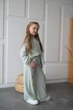Мусліновий костюм, must-have штани+сорочка мод ДОЕ-021, Ментол, 122-128 - изображение 5
