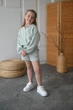 Мусліновий костюм, must-have для маленьких модниць мод ДОЕ-020, Ментол, 134-140 - изображение 9