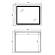Дзеркало (CA2) 800х600 з LED-підсвічуванням Touch, з антизапотіванням, з димером, рег. темп. кольору (3000-6500K) QTAP CARDINAL QT0478C806048457 - зображення 2
