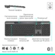 Клавіатура Logitech Slim Solar+ Bluetooth Graphite (920-013764) - зображення 2