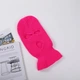 Теплая вязаная балаклава WS Малиновая One size Акриловая пряжа - изображение 2