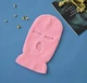 Теплая вязаная балаклава WS Розовая One size Акриловая пряжа - изображение 3