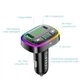 Автомобильный FM модулятор MP3 с быстрой зарядкой 3.1A (USB + USB-C) — Earldom ET-M104 Black (778354) - изображение 3