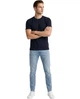 Футболка приталена Slim fit чоловіча Pamuklu PMK.MSLIM01NAVY L темно-синя (2228693211002) - зображення 4