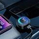 Автомобильный FM модулятор MP3 с быстрой зарядкой 3.1A и RGB подсветкой — Earldom ET-M106 Black (786273) - изображение 6
