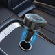 Автомобильный FM модулятор MP3 с быстрой зарядкой 3.1A и RGB подсветкой — Earldom ET-M106 Black (786273) - изображение 8