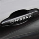 Наклейки на ручки Nissan 9,1*1,5 белый - изображение 1