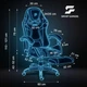 Геймерское кресло игровое компьютерное с подставкой для ног Sofotel Specter Black - изображение 4