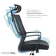 Офисное кресло OfficePro Harmony OC310-B-B-B (OC310-B-B-B) - изображение 6