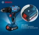 Акумуляторний дриль-шурупокрут Bosch GSB 183-LI (18В, 13 мм, 56 Нм, 2 Агод) ударний + АКБ зарядний пристрій кейс (27038) - зображення 7