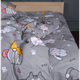 Простирадло MirSon Ranforce Elite 17-0665 Cream Kittens 200 х 220 см (2200009904226) - зображення 1