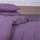 Простынь MirSon Ranforce Elite 17-0626 Geometry Purple 150 х 220 см (2200008205164) - изображение 1