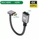 Кабель перехідник Mini HDMI - HDMI (M/F) 4К 60Hz, 20 см (Down) (48673) - зображення 1
