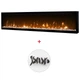 Электрокамин с обогревом Dimplex Ignite XL 74 (XLF74) линейный, с кристаллами, цветами, размер 1916x419x147+ Подарок! Комплект дров керамических - изображение 1