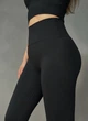 Лосины женские Fashion 7014 push up с широким утягивающим поясом SM черные - изображение 2