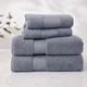 Полотенце махровое LoveYouHome хлопковое 50×80 см серо‑голубое (ly60202) - изображение 3