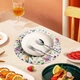 Круглые льняные коврики, 6 предметов, 35 см Cabilock - изображение 9