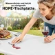 Складной кемпинговый стол с 2 лавками 180 x 74 x 74 см Outsunny - изображение 5