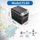 Автомобильный компрессорный холодильник Alpicool CL40G LG 37 л двухкамерный холодильник с морозильной функцией до -20°C - изображение 5