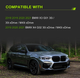 Решетка-норица BMW X3 G01 / X4 G02 2018-2021 черная глянцевая Double Bridge, спортивная решетка тюнинг - изображение 4