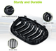 Решетка-норица BMW X3 G01 / X4 G02 2018-2021 черная глянцевая Double Bridge, спортивная решетка тюнинг - изображение 7