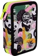 Piórnik CoolPack Jumper 2 Panda Gang dwukomorowy z wyposażeniem 19.5 x 12.5 x 5 cm (5903686369698) - obraz 1