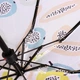 Складна парасоля біла компактна механічна жіноча парасоля 50864 - зображення 6