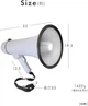 Громкоговоритель Megaphone HW-20B з виносним мікрофоном, запис, до 300 м, сірий - зображення 2