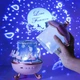 Светильник-ночник LED "Карусель зайчиков" Bluetooth, 6 картинок, детский - изображение 3