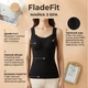Утеплена майка з бра FladeFit, чорна, розмір L - зображення 1