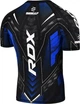 Футболка компрессионная RDX черная синяя L для ММА спортивная футболка для тренировок - изображение 2