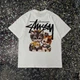 Футболка Stussy унисекс Stussy с котами и логотипом белая хлопковая с принтом котят и цветами S Біла (2586968125f) - изображение 1