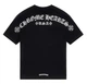 Футболка Chrome Hearts Черная футболка Chrome Hearts женская хлопковая с вышивкой логотипа и крупной надписью на спине оригинал XS Чорна (2594186531f) - зображення 1