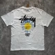 Футболка Stussy мужская Stussy Flower белая с принтом пчелы и цветка оригинальный стиль streetwear S Біла (2586960940) - зображення 1