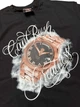 Футболка Черная футболка SynaWorld x Central Cee Watch с принтом золотых часов и надписями унисекс хлопковая стильная XS Чорна (2594529255f) - зображення 2