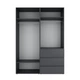 Шкаф распашной комбинированный с антресолью №5 Art in Head Light 1600х2500х500 Графит серый (A1LTK057000000) - изображение 3