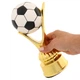 Награда спортивная статуэтка футбольный мяч SP-Sport 16-11-G высота 24см Gold - изображение 5