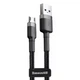 Baseus Cafule Micro USB Cable 2.4A (1m) CAMKLF-BG1 - кабель для зарядки и передачи данных, Gray/Black - зображення 1