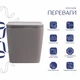 Унітаз підвісний Qtap Tern Ultra Quiet 520×345×325 мм, Stone grey, із сидінням Slim Duroplast / Soft-close / Quick Release - зображення 3