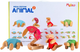 Klocki drewniane MalBlo Eco Mega zestaw ANIMAL 2 48 elementów MAL 7743 (8809290277435) - obraz 1