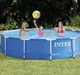 Бассейн каркасный Intex 28210 366×76 см круглый диаметр 366 см материал опорной конструкции металл - изображение 6