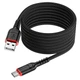 Кабель Hoco X59 Victory charging data cable Type-C(L=2M) Black - изображение 3