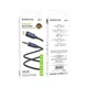 Аудиокабель BOROFONE BL20 True sound silicone digital audio conversion cable iP Black - изображение 2