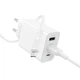 Мережевий зарядний пристрій з кабелем BOROFONE BA105A Stellar three-port charger set (Micro) (EU) White - изображение 4