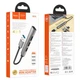 USB-хаб HOCO HB26 4 in 1 adapter(USB to USB3.0+USB2.0*3) Metal Gray - изображение 5