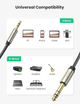 Аудиокабель UGREEN AV127 3.5mm Male to 6.35mm Male, TRS Stereo Audio Cable, nylon braid, 2m Gray - изображение 6