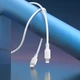 Кабель BOROFONE BX113 Lenny PD silicone charging data cable iP (L=1M) White - зображення 3