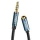 Аудіокабель ugreen AV118 3.5mm Male to 3.5mm Female, nylon braid, 2m Чорний - изображение 1