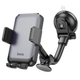 Автотримач для телефона HOCO H27 Rock push-type car holder(center console) Black gray - зображення 1