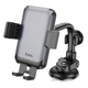 Автотримач для телефона HOCO H27 Rock push-type car holder(center console) Black gray - зображення 4